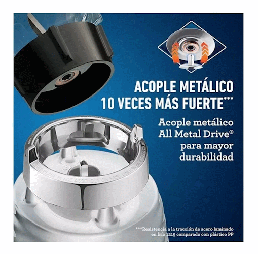 Licuadora de 3 velocidades con vaso de vidrio Oster BLST4655