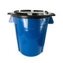 Pipote plástico C/tapa de 55 Litros 