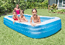 Piscina inflable de 3 anillos marca INTEX 305x183x56 cm