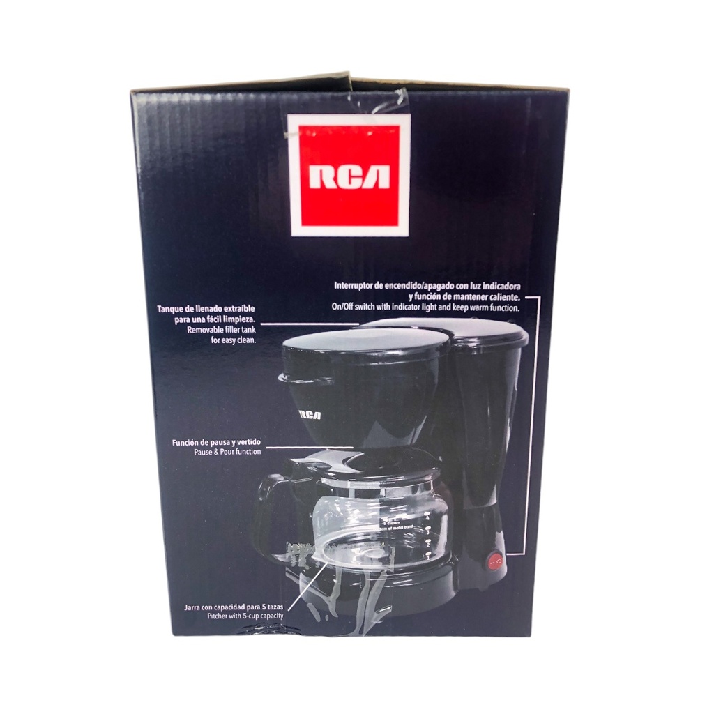 Cafetera eléctrica 5 Tazas RCA RCCM20