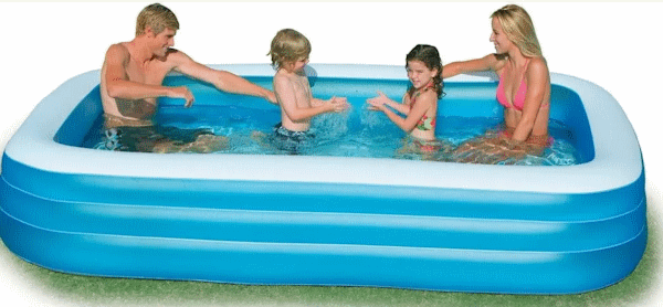 Piscina inflable de 3 anillos marca INTEX 305x183x56 cm