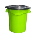 Pipote plástico C/tapa de 55 Litros 