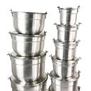 Juego de ollas de aluminio 20 piezas CAPRI