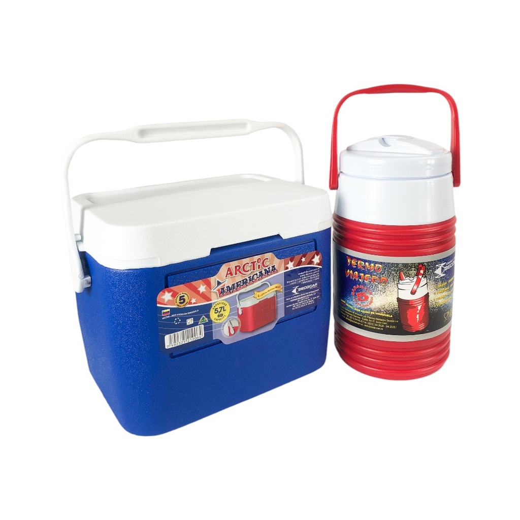 Combo cava de 6 Lts + Termo de 2 Lts Coverlet