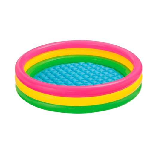 [PRE-292] Piscina inflable 3 aros multicolor para niños INTEX